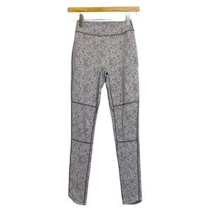 GYMSHARK | Fleur Texture Leggings/Charcoal marl, Size Extra Small